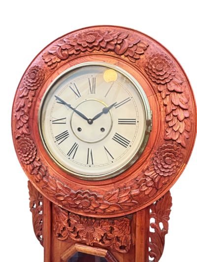 Wonderful American Ansonia Regulator Wall clock – ca1890 Regulator clock Antique Coffers 18