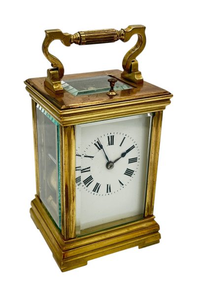 Wonderful Antique French Repeater Gong striking Carriage clock – ca1880 carriage clock Antique Clocks 4