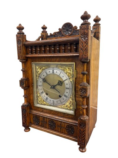 Fabulous Arts & Crafts Mahogany Mantel Clock – ca 1890 Mantel Clock Antique Clocks 7