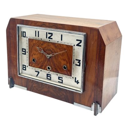 Fantastic Art Deco Musical Mantel Clock –   ca1940 Mantel Clock Antique Clocks 9