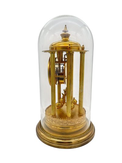 Superb Bandstand Ormolu German Torsion Clock Anniversary Clock - Mantel Clock C1900 - Image 6