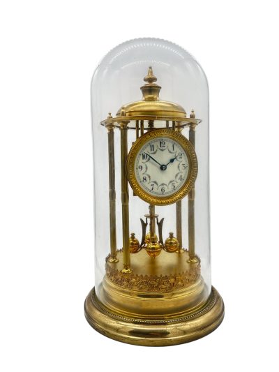 Superb Bandstand Ormolu German Torsion Clock Anniversary Clock - Mantel Clock C1900 - Image 7