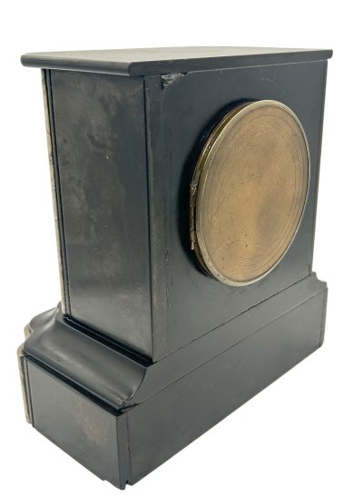 Lovely Timepiece Slate & marble Mantel Clock – ca1870 Mantel Clock Antique Clocks 6