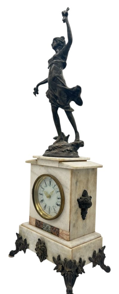 Wonderful French Figural Mantel Clock – ca1960 - Image 8