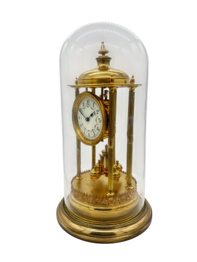 Outstanding Bandstand Ormolu German Torsion Clock Anniversary Clock – Mantel Clock C1900 Torso Antique Clocks 6