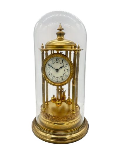 Outstanding Bandstand Ormolu German Torsion Clock Anniversary Clock – Mantel Clock C1900 Torso Antique Clocks 9