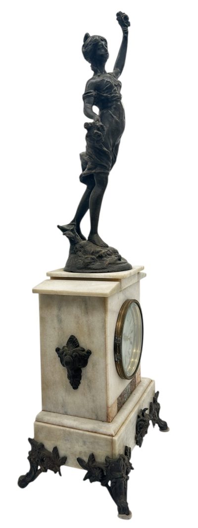 Wonderful French Figural Mantel Clock – ca1960 - Image 3