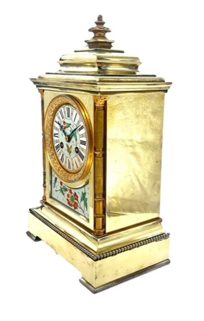 Antique French Gong Striking 8-Day Mantel Clock – Sevres Panels C1870 – Serviced June 2024 French Ormolu Antique Clocks 15