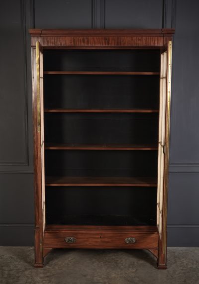 Regency Mahogany Glazed Cabinet cabinet Antique Bookcases 10