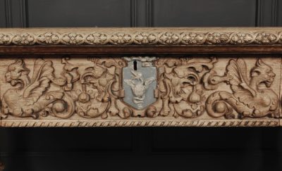 Impressive Bleached Oak Library Writing Table - Image 13