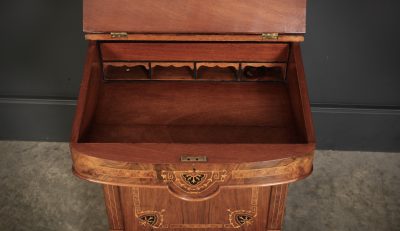 Victorian Walnut Marquetry Inlaid Davenport Desk Antique davenport desk Antique Desks 25