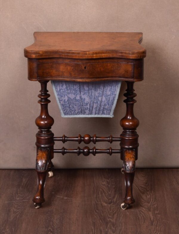 Victorian Walnut Games Table SAI1752 Antique Tables 3