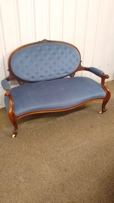 Beautiful Small Antique Victorian Settee Sofa