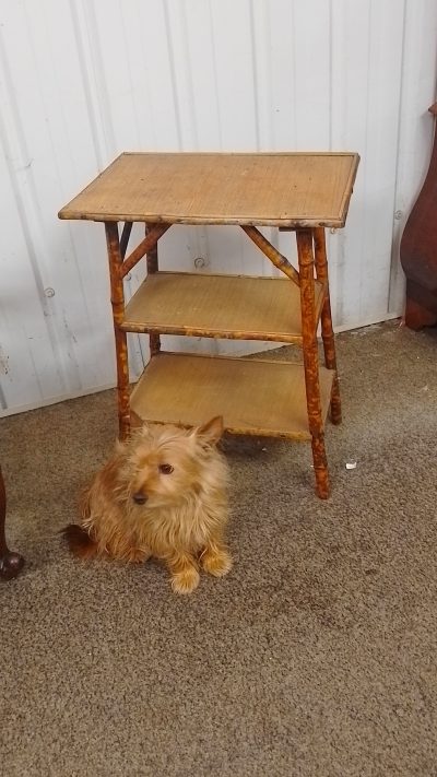 Small Antique 1920's Bamboo Table