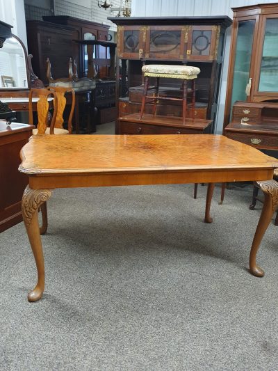 Good 1940's Walnut Dining Table Seats 8