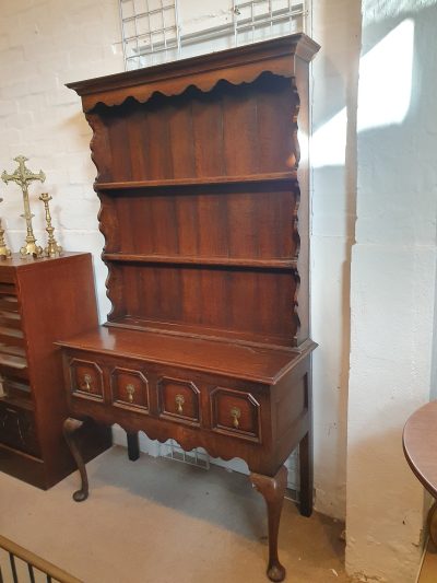 Small Antique Edwardian Oak Dresser