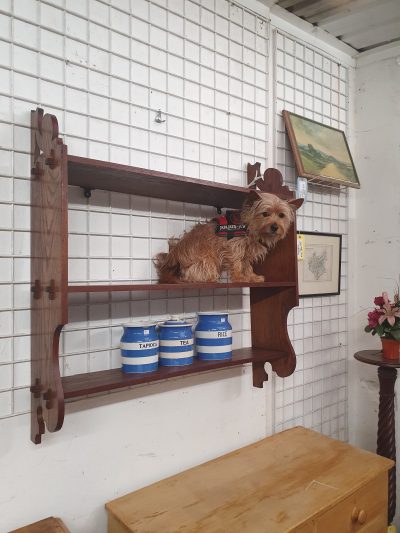 Antique Arts & Crafts Hanging Wall Shelves