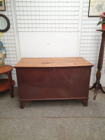 Large Antique Georgian Pine Box Chest