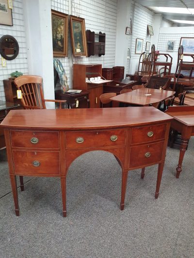 Antique Georgian Revival Bow Front Sideboard