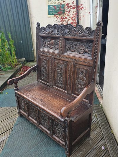 Good Antique Oak Bench