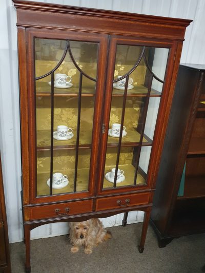 Good Antique Edwardian Display Cabinet