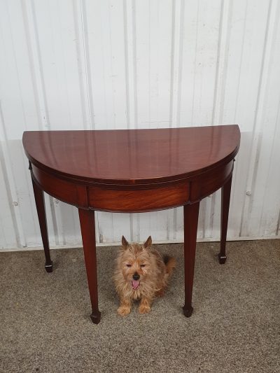 Antique Georgian Demi Lune Card Table