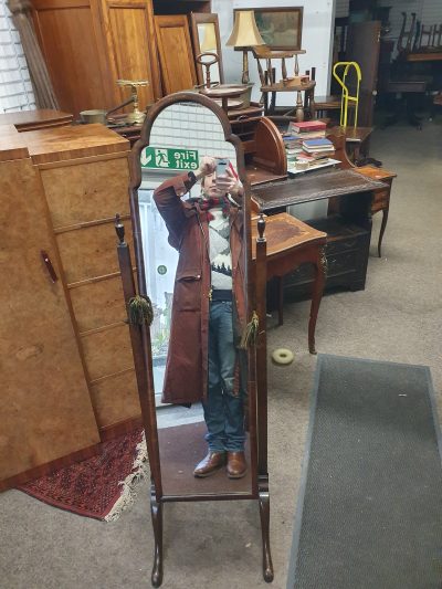 Edwardian Cheval Dressing Mirror