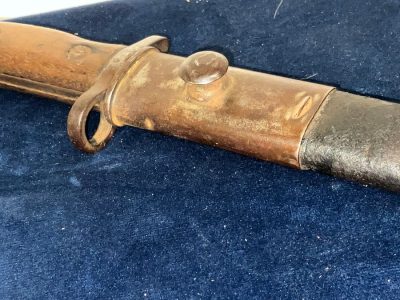 1WW BRITISH BAYONET & SCABBARD Military & War Antiques 4