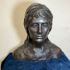 WOMAN’S BUST ART FORM FORTIES ERA Antique Art