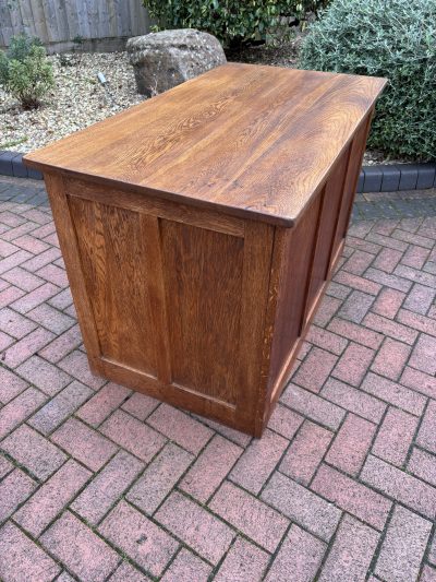 1930s Single Pedestal Oak Desk Antique desk Antique Desks 11