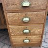 1930s Single Pedestal Oak Desk - Image 4