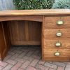 1930s Single Pedestal Oak Desk