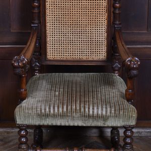 Victorian Oak Bergere Armchair SAI3646 antique oak Antique Chairs