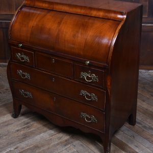 Continental Walnut Secretary Baroque / Roll Top Bureau SAI3635 Antique, Walnut, Antique Bureau