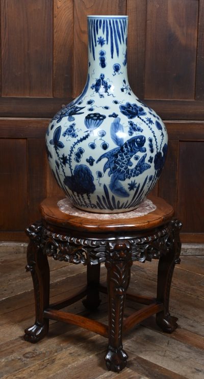 Chinese Marble Top Vase Stand SAI3641