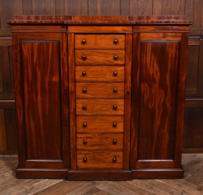 Victorian Mahogany Wellington Chest With Side Cupboards SAI3636