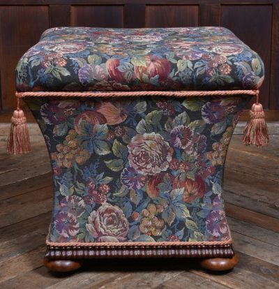 Victorian Floral Ottoman Stool SAI3637