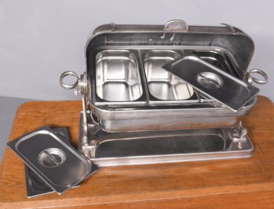 Electro Plated Nickle Silver (EPNS) Domed Server/Bain Marie - Image 9