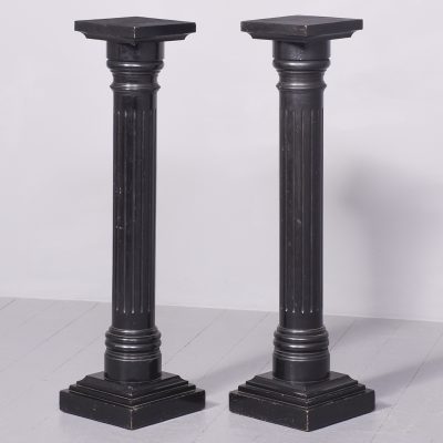 Pair of Ebonised Torcheres