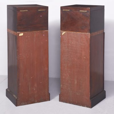 Pair of George III Inlaid Mahogany Dining Room Pedestals - Image 10