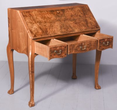 Burr-Walnut Bureau by Whytock & Reid of Edinburgh Antique Bureau 11