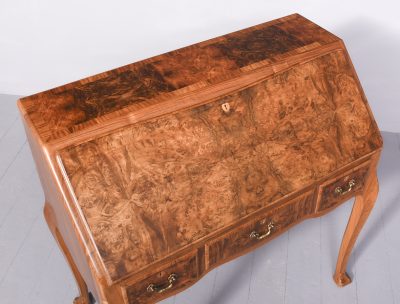 Burr-Walnut Bureau by Whytock & Reid of Edinburgh Antique Bureau 12