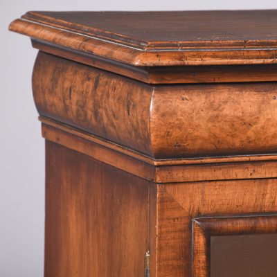 Stylish George II Style Figured Walnut Three-Door Bookcase on Stand - Image 2