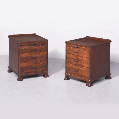 Pair of Mahogany Bedsides by Whytock & Reid of Edinburgh