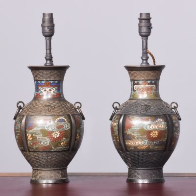 A pair of Qing Dynasty Bronze Lamps