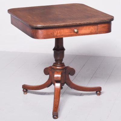 Neat Sized Scottish Mahogany Library Table