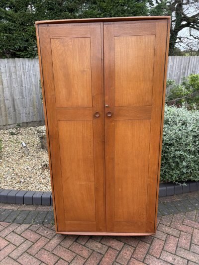 Mid Century Ercol Windsor Elm Single Wardrobe