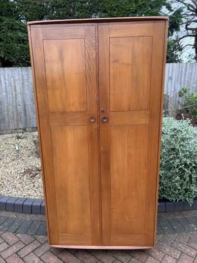 Mid Century Ercol Windsor Elm Single Wardrobe