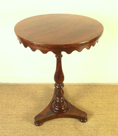 A Good Victorian Rosewood Pedestal Table, Lamp Table, End Table, Occasional Table C.1860