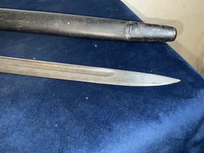 BAYONET & SCABBARD 3rd BATTALION MONMOUTHSHIRE RIFLES Military & War Antiques 16